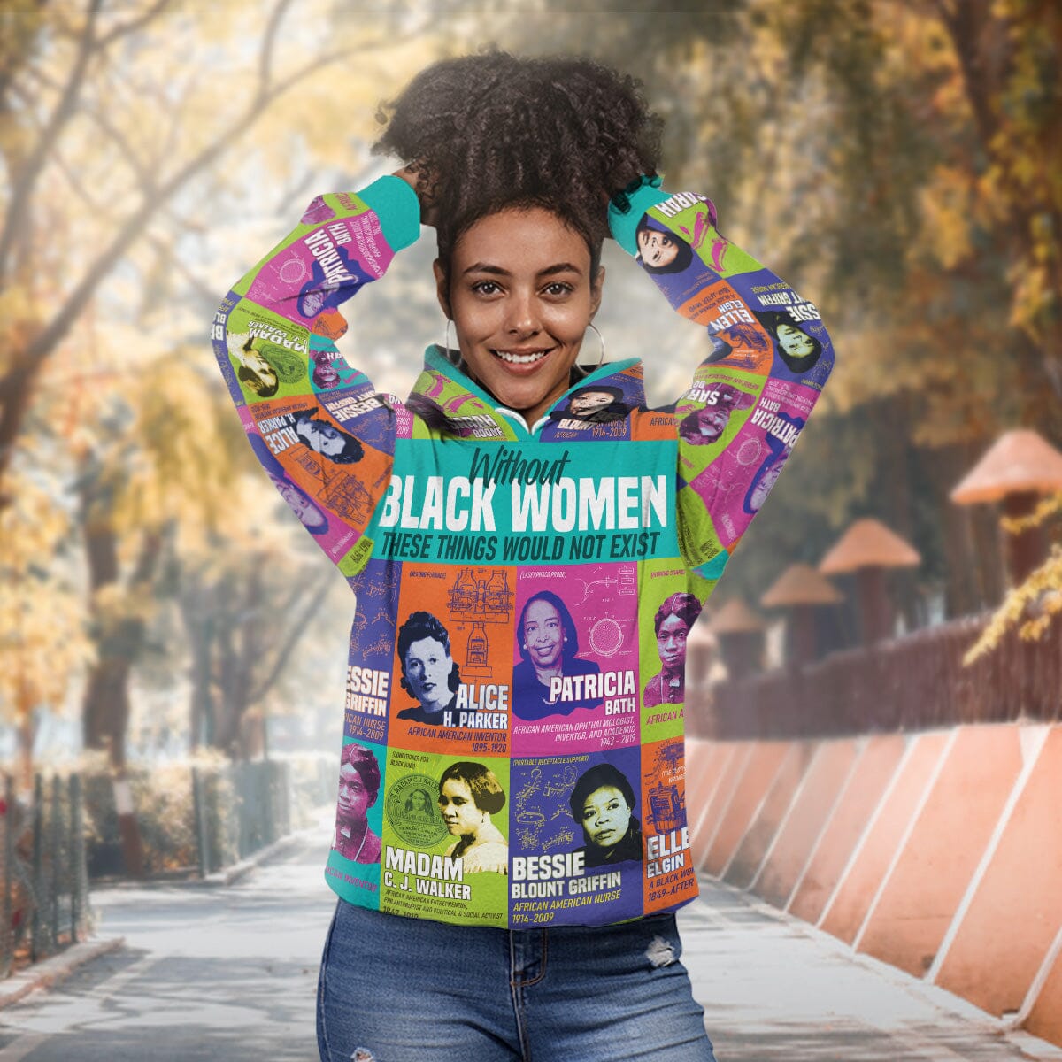 African Women Inventors All-over Hoodie Hoodie Tianci 