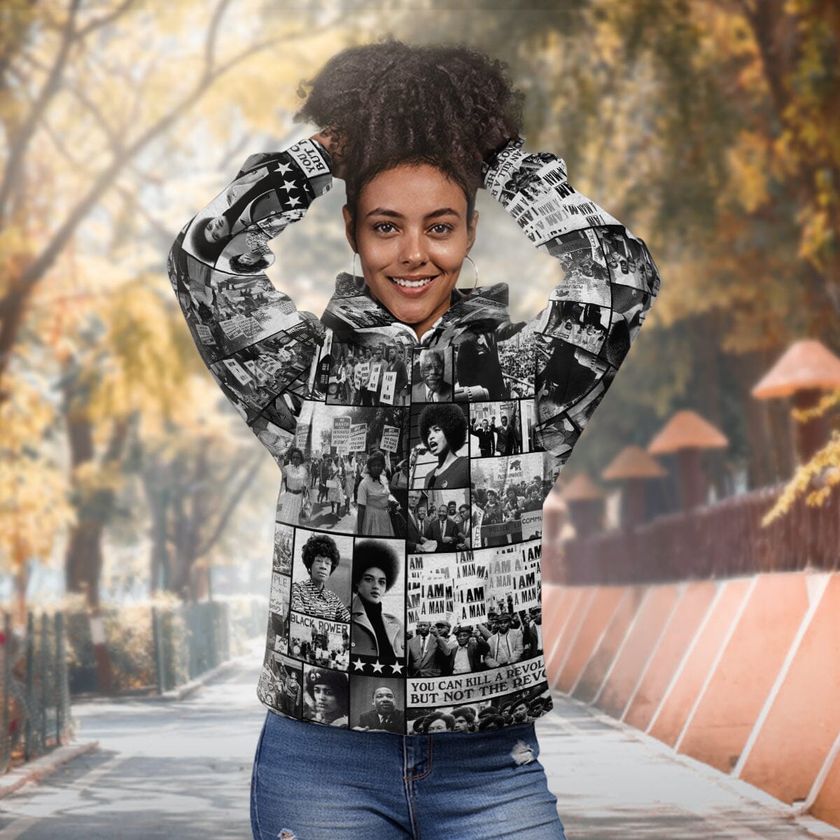 Black Power Images All-over Hoodie Hoodie Tianci 