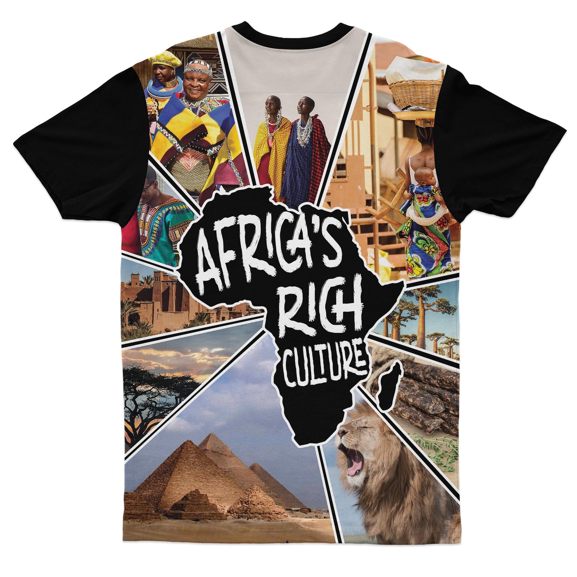 Africa's Rich Culture T-Shirt AOP Tee Tianci 