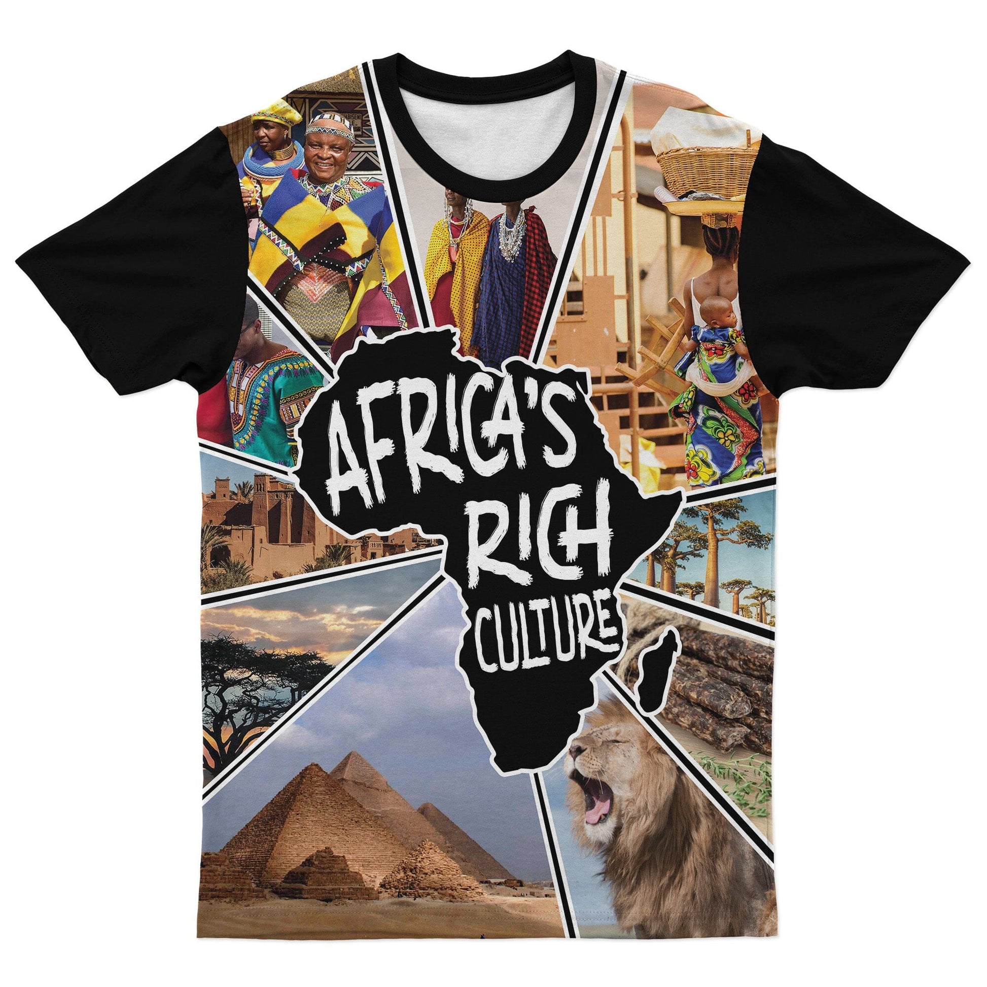 Africa's Rich Culture T-Shirt AOP Tee Tianci 