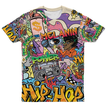 Hip Hop Graffiti Art T-shirt AOP Tee Tianci S 