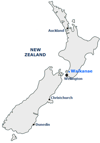 Beauti's location in Waikanae, New Zealand
