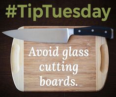Avoid Glass Cutting Boards