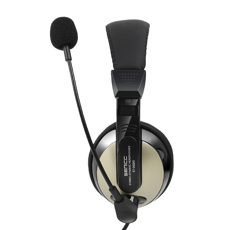 computer microphone with headset