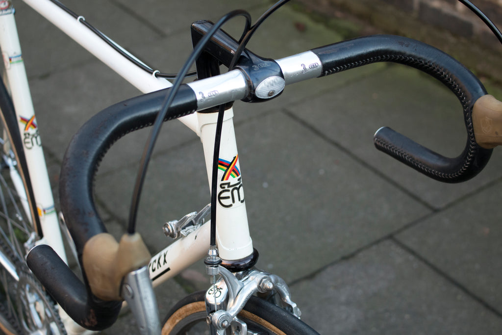 3ttt Olympic Aero With Classic Almarc Leather Wrap on an Eddy Merckx Professional at Pedal Pedlar