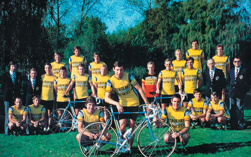 1980 IJsboerke-Koga-Miyata-Warncke Cycling Team on Koga Miyata Full Pros