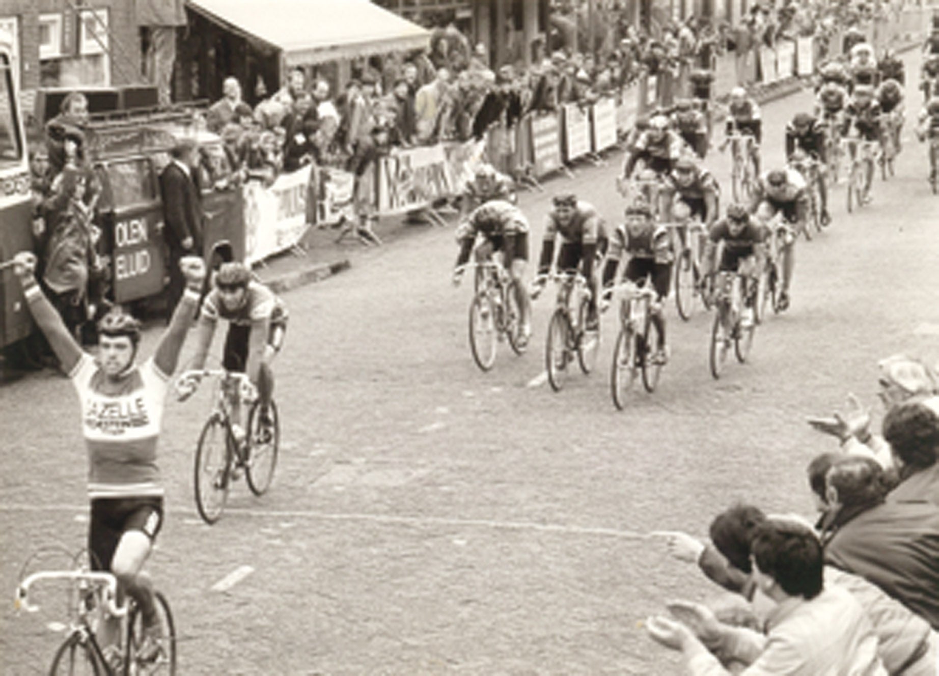 Jean Paul Van Poppel Finishing 1st in Stage 3 Ster van Brabant, The Netherlands