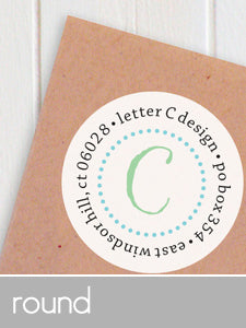 round address labels