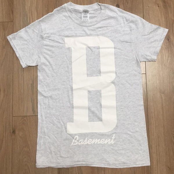 B HEATHER GREY TEE