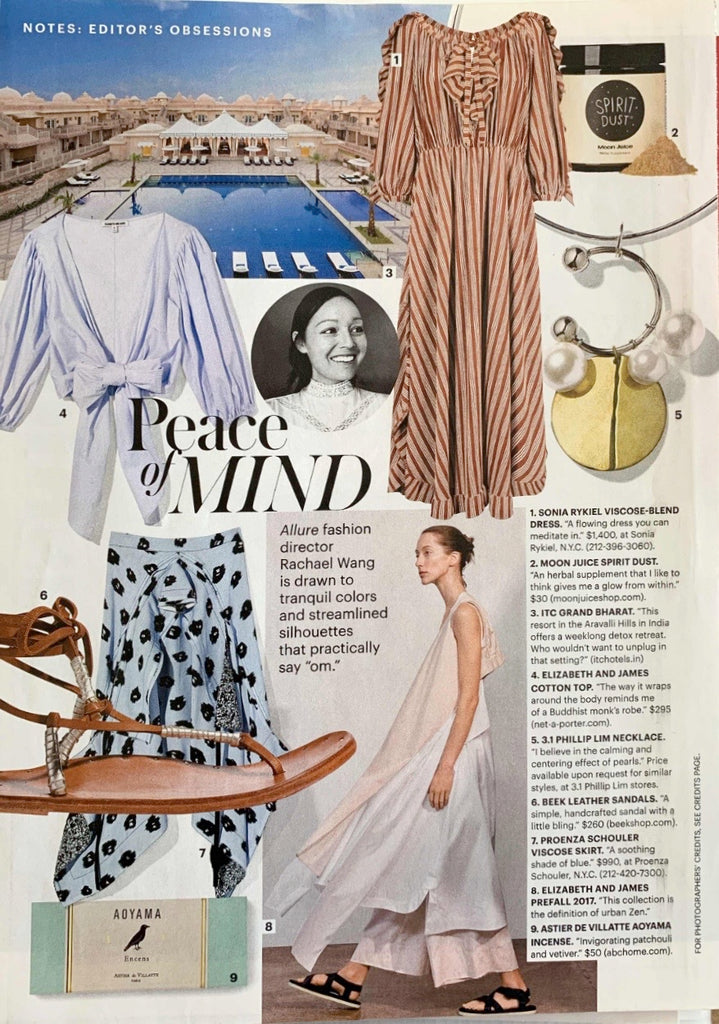 allure page featuring beek sandals