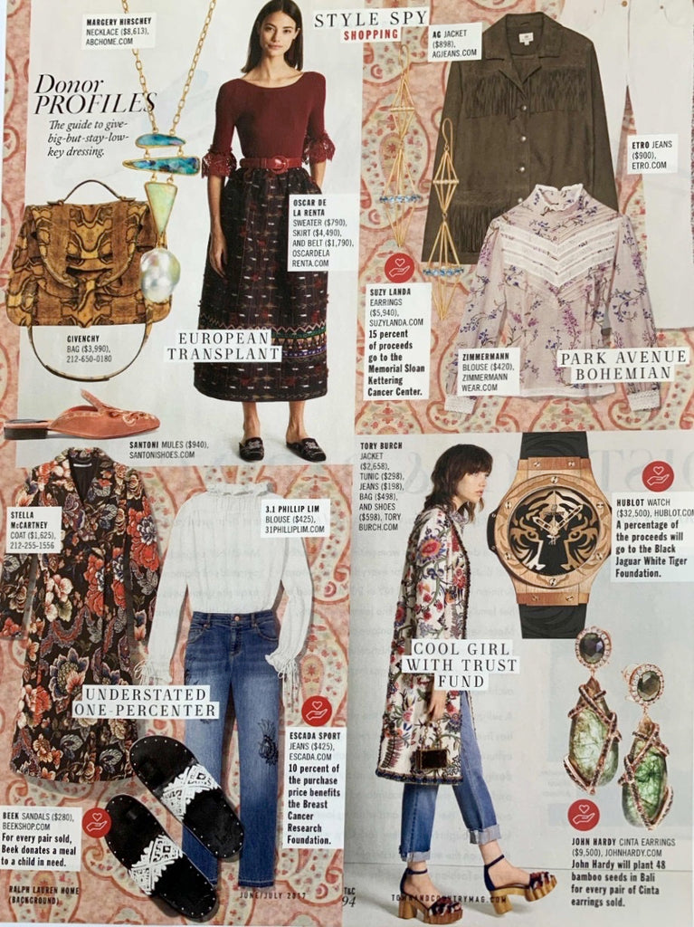 Town&Country page featuring beek woven sandals