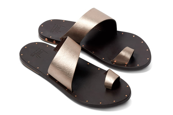 Toe Ring Sandals | Bronze/Black | Beek 