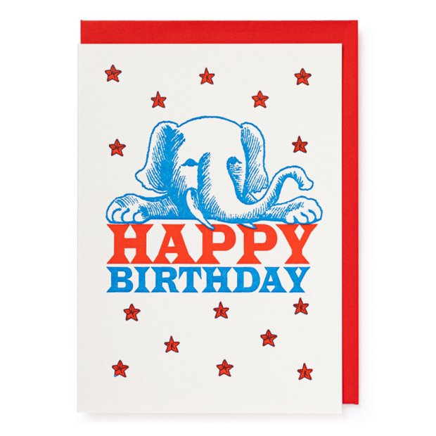 Archivist Baby Elephant Birthday Card