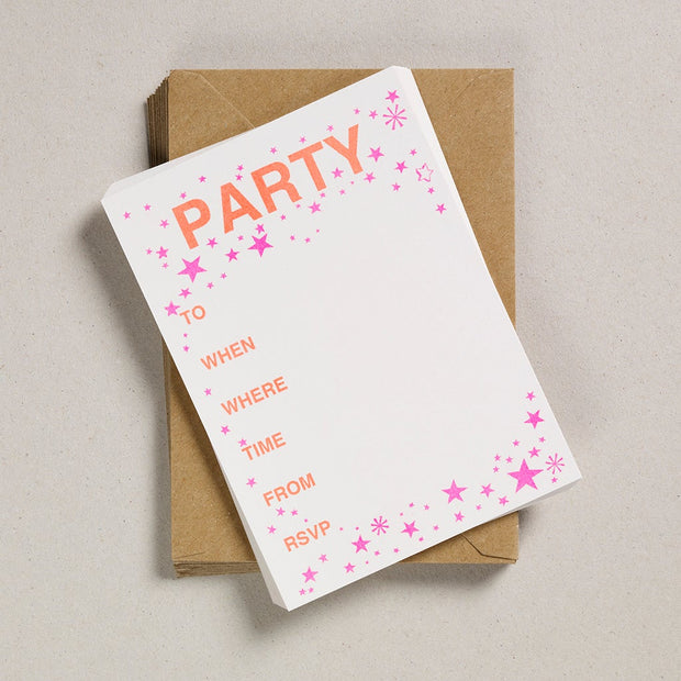 Petra Boase Starburst Party Invitation Pack of 12
