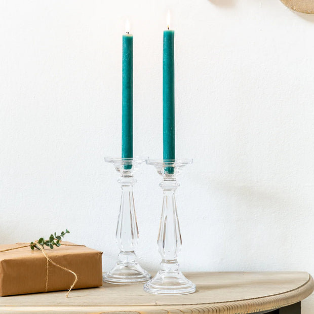 Tilbury Glass Candlestick in 2 Colours