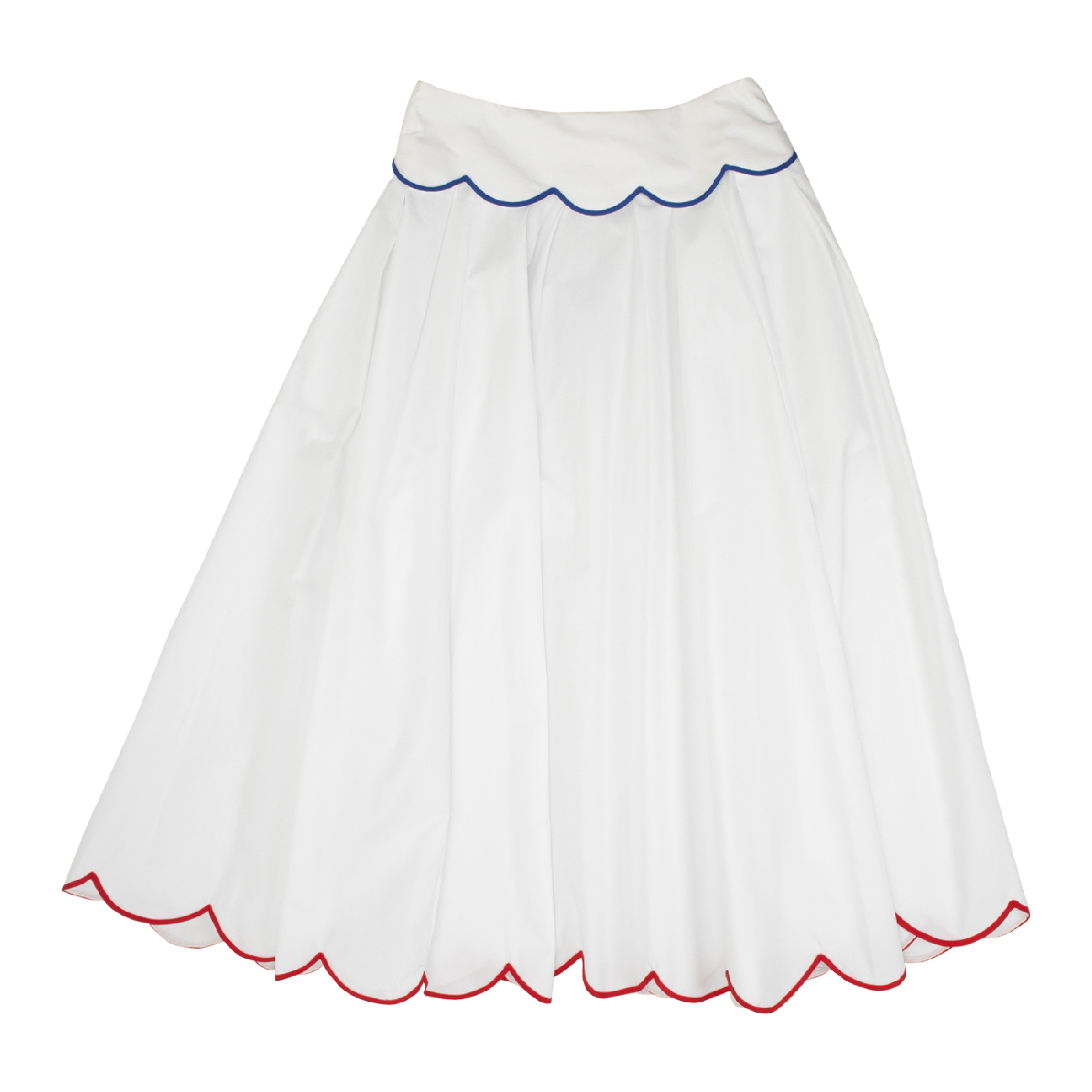 ROSIE ASSOULIN SCALLOP HEM SKIRT WHITE (WOMENS) – Hirshleifers