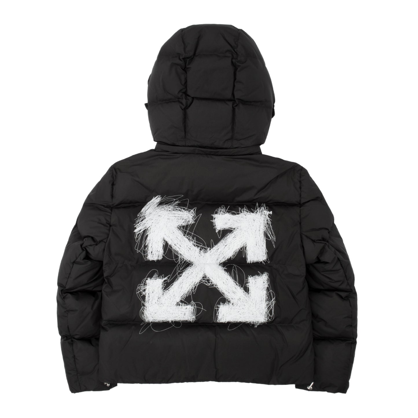 OFF-WHITE PEN LOGO PUFFER JACKET BLACK (WOMENS)