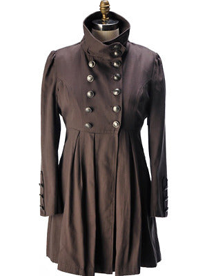 Twill Trench-chocolate