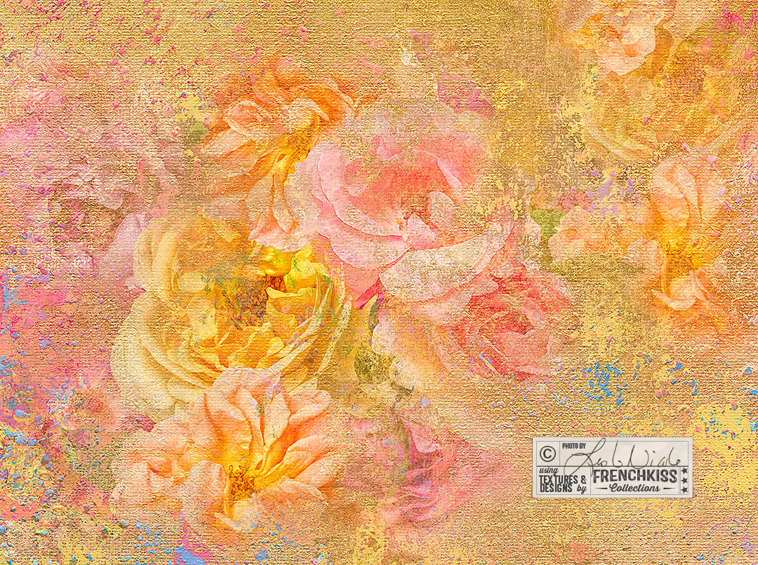 Floral Impression by Leslie Nicole using the Impasto Improv No. 1 Painted textures.