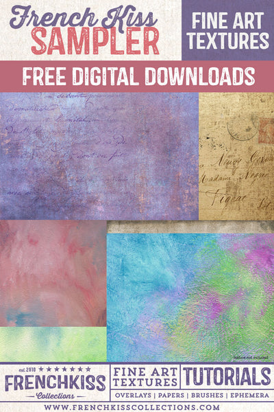 Free fine art and grunge texture sampler downloads.