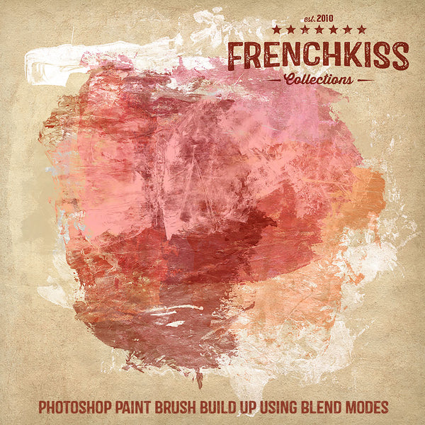 Photoshop brush build up using layers and blend modes.