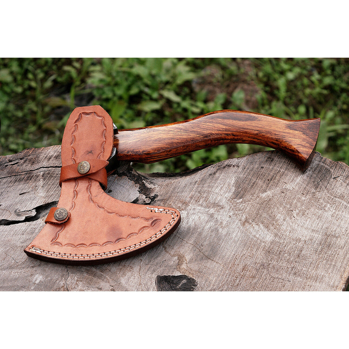 Details about   Handmade Damascus Steel Hatchet/Axe Blank-Heat Treated-Camping-Outdoor-HB1 