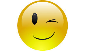 a winking emoji