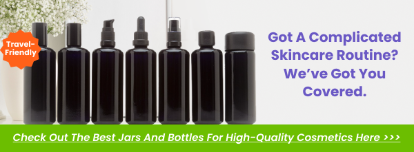 UV Glass Cosmetic Bottles