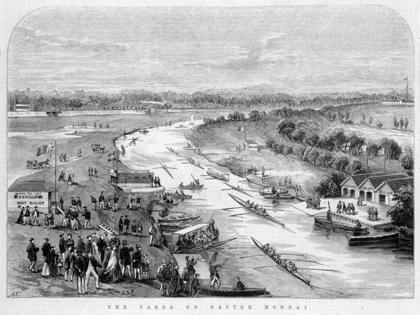 The Yarra on Easter Monday | Frederick Grosse 1828-1894, engraver. Melbourne : Ebenezer and David Syme 1867