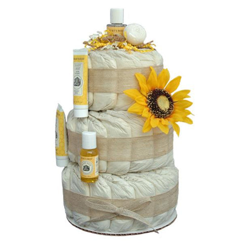 Sunflower Diaper Cake