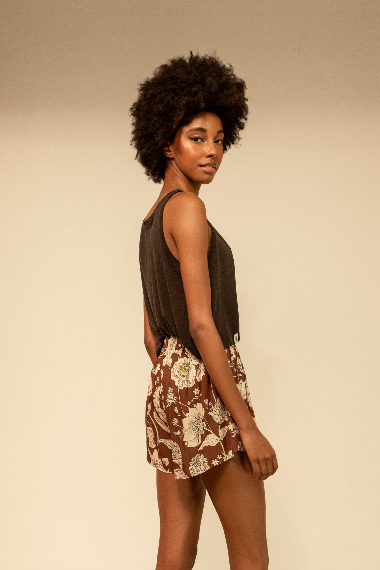 Hannah crop top - black