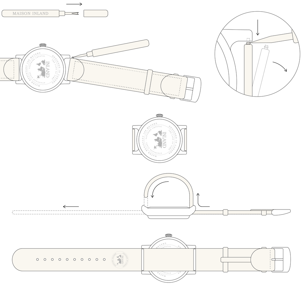 Maison Inland_watch classic strap change for belt