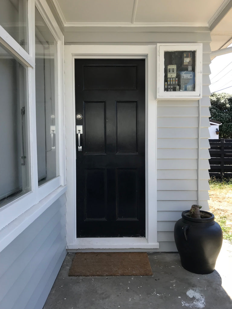Freshly painted door 2019 resene