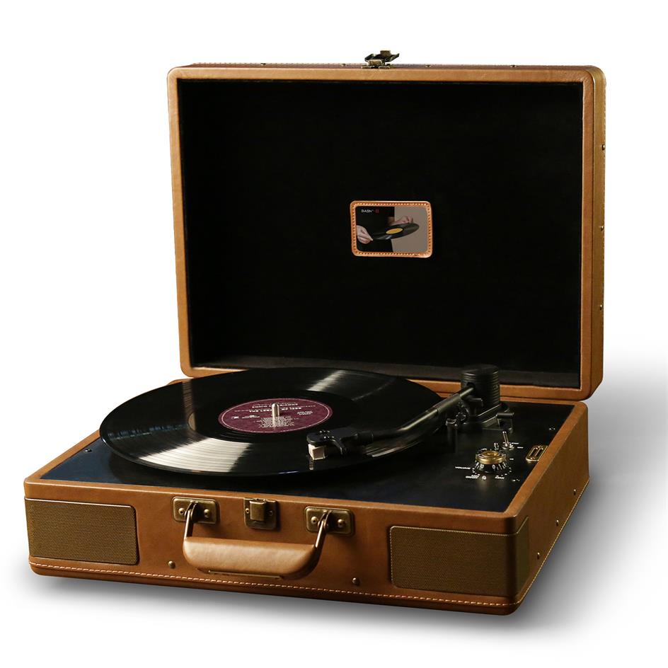 Bøde Margaret Mitchell Prelude BASN Portable Vinyl Record Player with Audio Technica Magnetic Cartrid