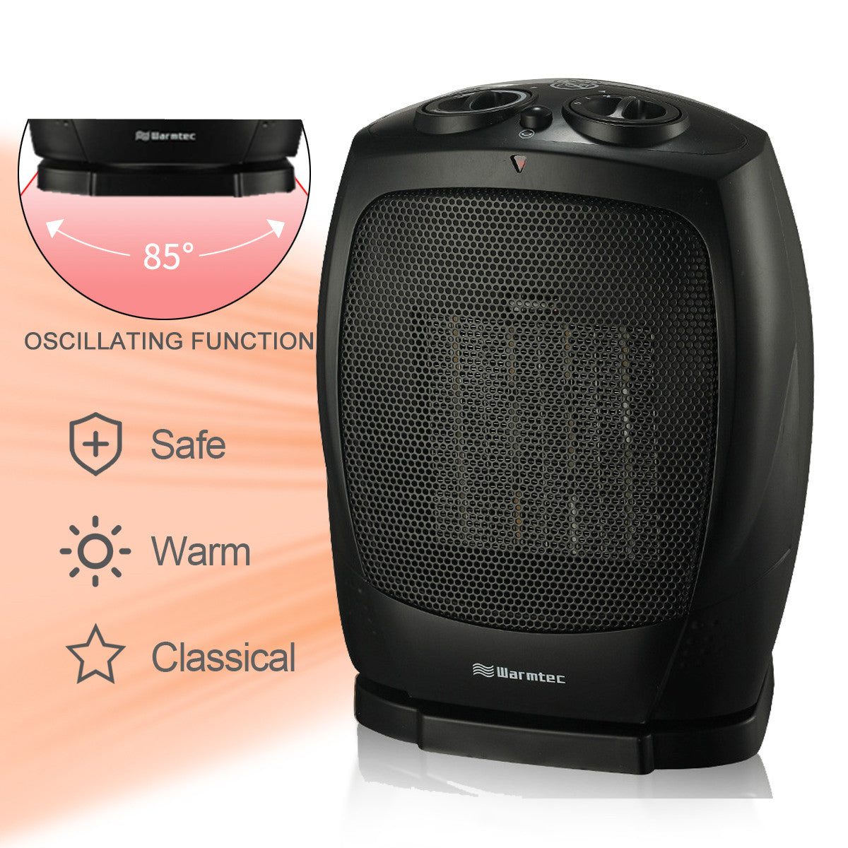 portable heater with thermostat control