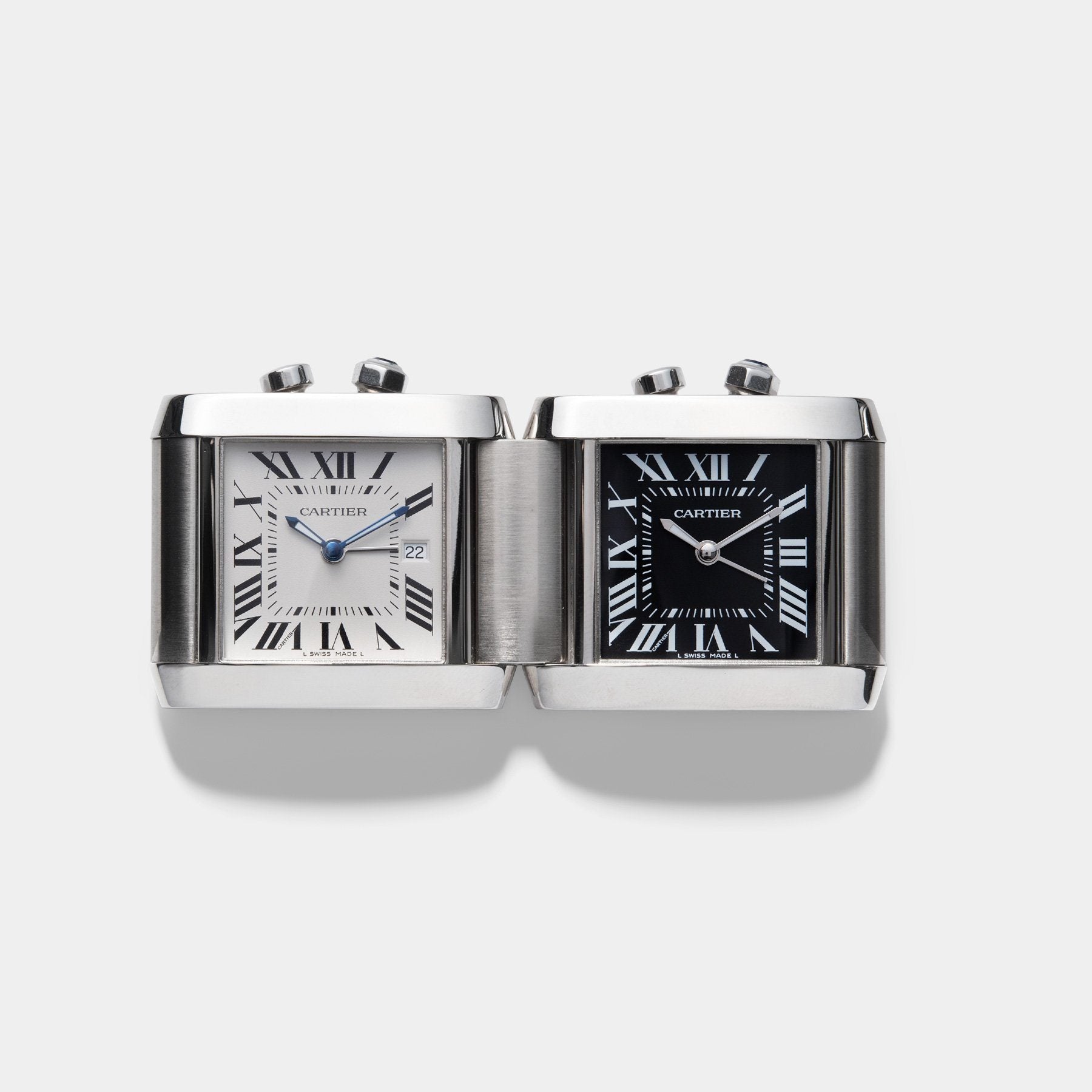 cartier tank clock