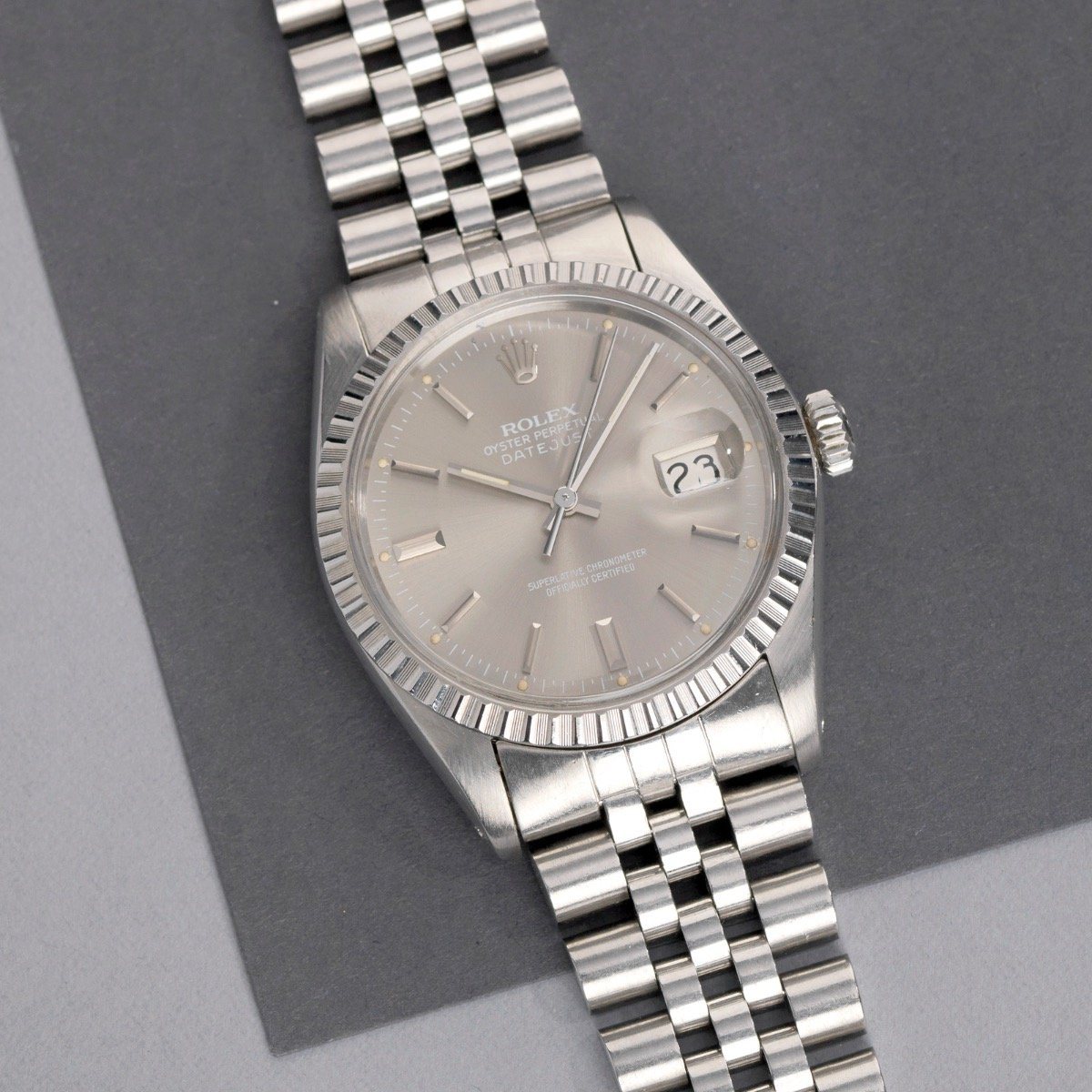 rolex grey datejust