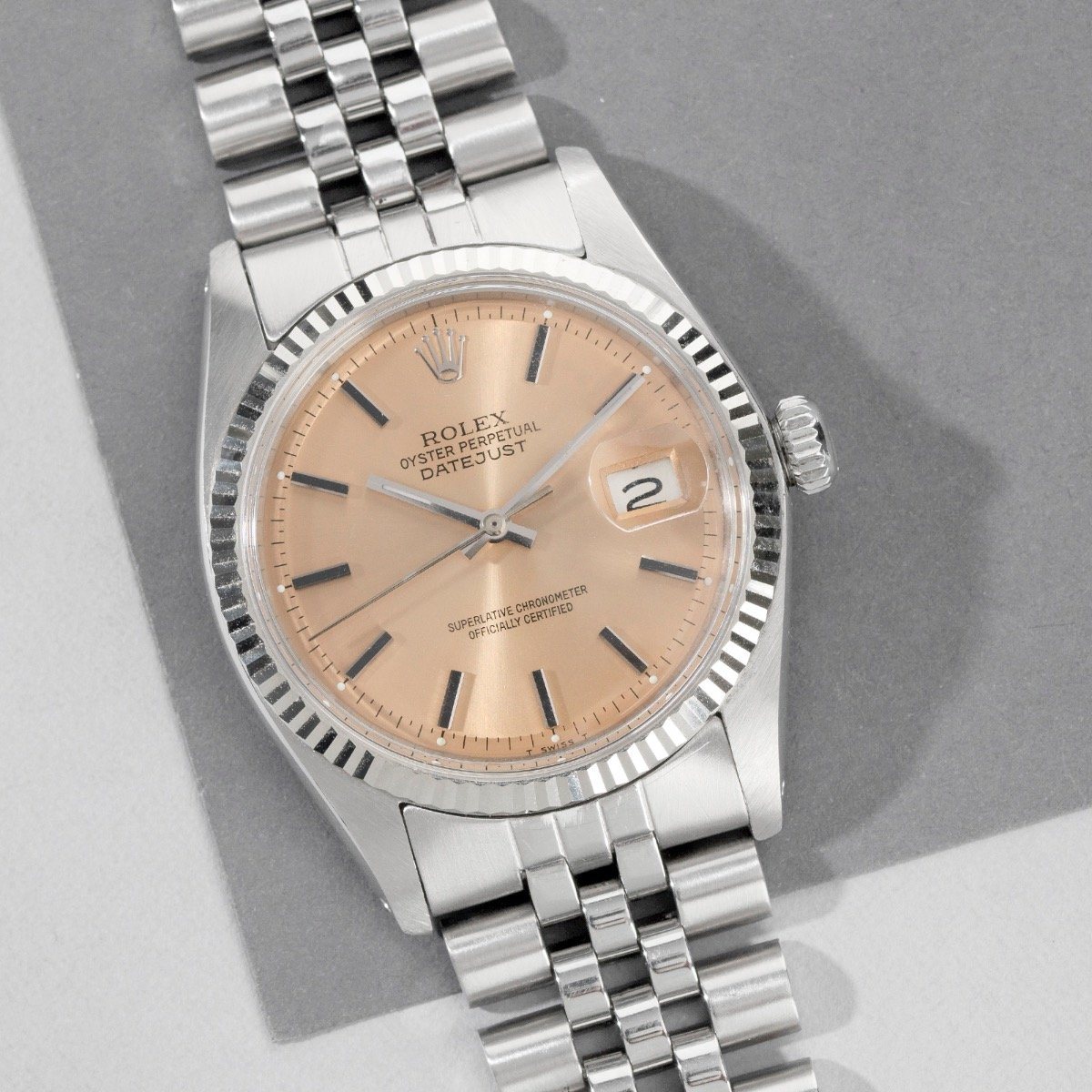 rolex datejust salmon