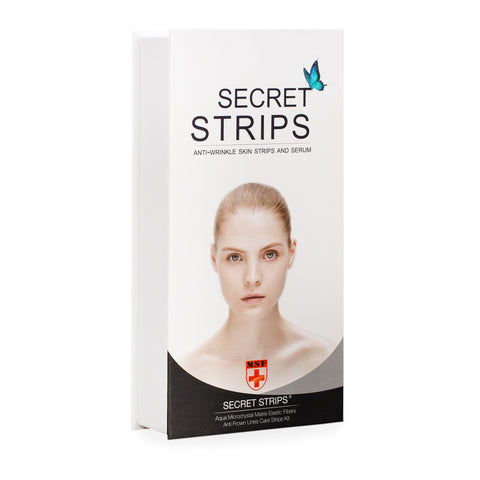 Secret Strips Anti-Wrinkle Facial Strips with Hyaluronic Acid Skincare Set - Lierre Canada