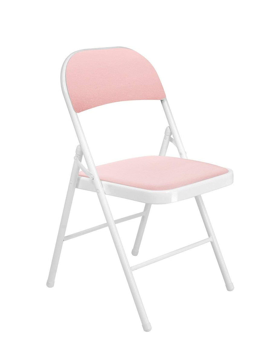 light pink folding chair