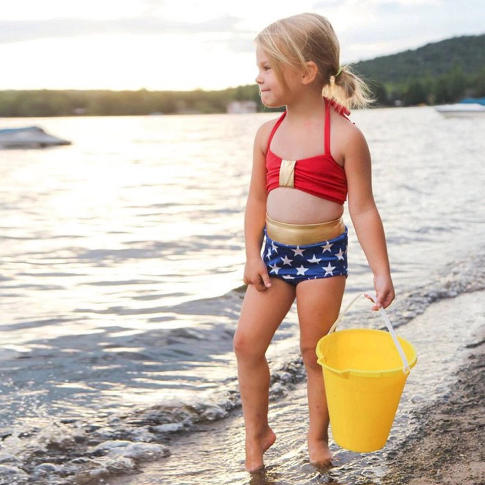 wonder woman bathing suit child