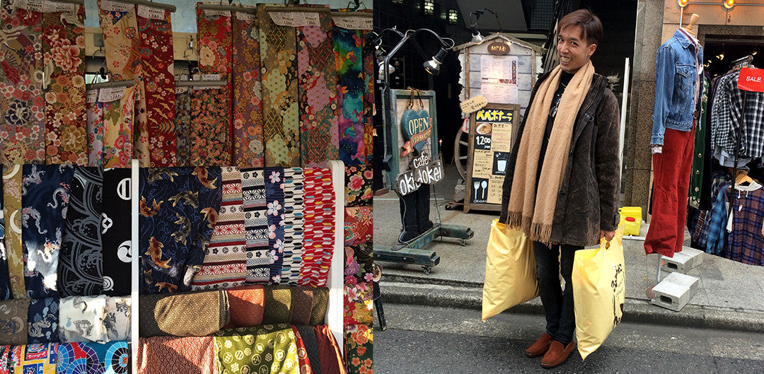 Beautiful Japanese fabrics and Nutti with some of our shopping
