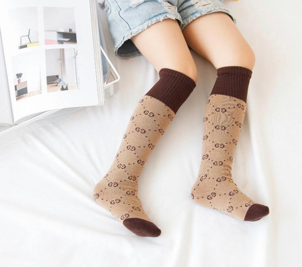 Gucci Inspired Socks - Dove and Olive 