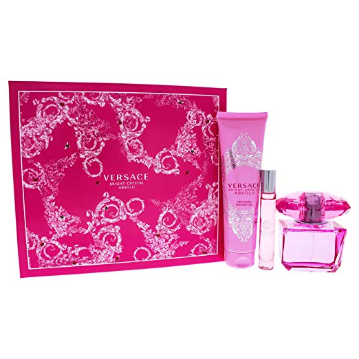 Versace Bright crystal Absolu gift set 3 pcs Eau de Parfum 3.0oz 