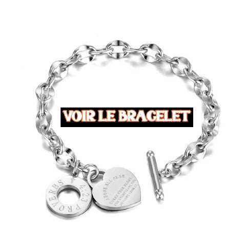Bracelet Acier Grosse Maille