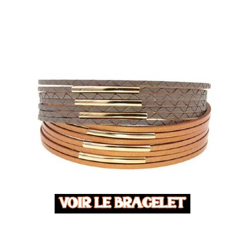 Bracelet en Cuir Femme