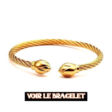 Bracelet Jonc en Acier Homme