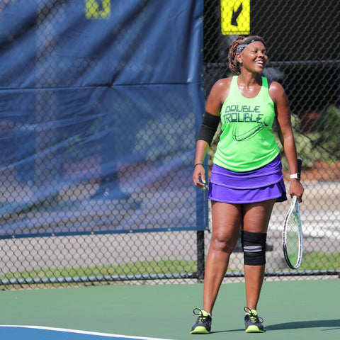 Ladies loose fit tennis shirt