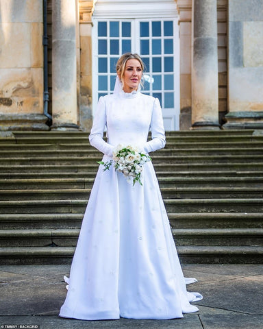 Ellie Goulding on her wedding day wearing Chloe dress