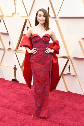 Elizabeth Grace Couture blog. Kaitlyn Dever a wears sustainable Louis Vuitton gown to the Oscars 2020